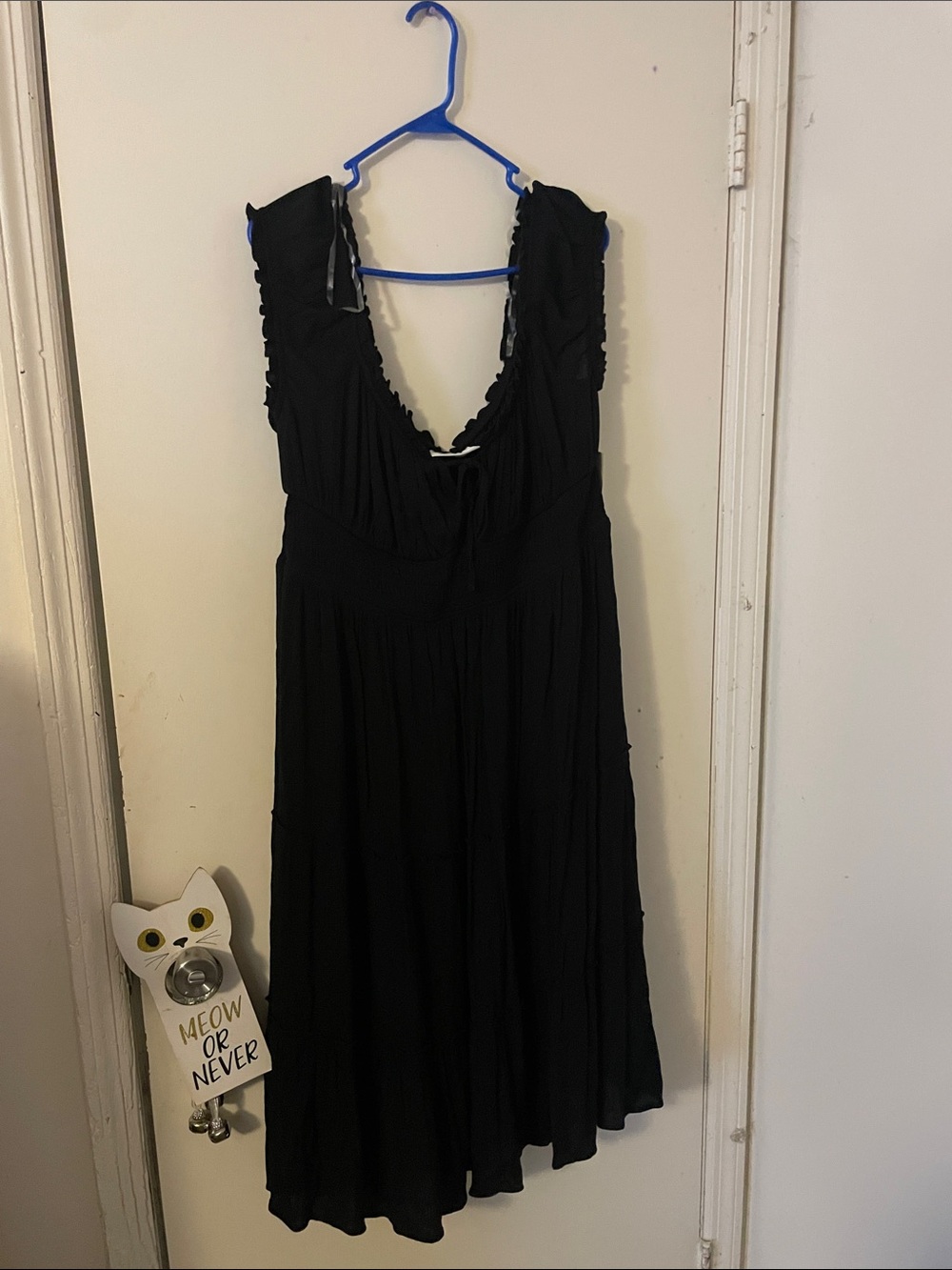 No Boundaries Black Midi Dress
